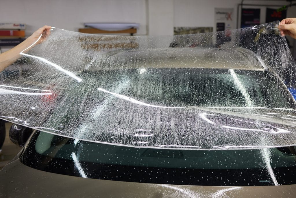 Windshield protection film